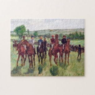 Jockeys en Race Horses, Edgar Degas Legpuzzel
