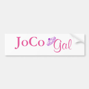 JoCo Gal op wit Bumpersticker