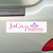 JoCo Princess on white Bumpersticker (Op auto)