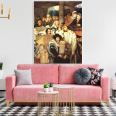 Joden van Maurycy Gottlieb - Circa 1878 Canvas Afdruk (Insitu (Woonkamer))