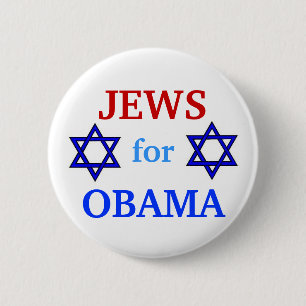 Joden voor Obama, knop 2012 Ronde Button 5,7 Cm