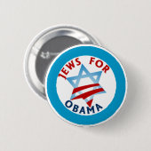joden voor obama ronde button 5,7 cm (Voorkant /achterkant)