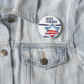 Joden voor Obama Ronde Button 5,7 Cm (In situ)