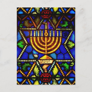 JODENSTER EN MENORAH BRIEFKAART