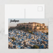 Jodhpur India Briefkaart (Voorkant / Achterkant)