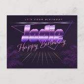 Jodie Prénom Anniversaire de la carte postale (Devant)