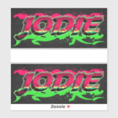 Jodie Prénom Nom Graffiti Autocollants Autocollant (Feuille)