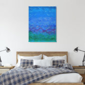 Jodi's originele waterschilderij canvas afdruk (Insitu (Slaapkamer))