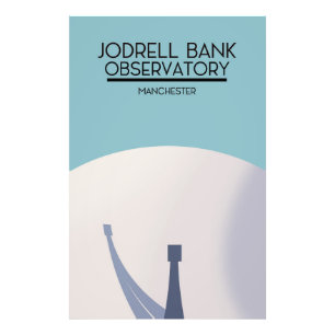 Jodrell Bank Observatory Space art. Foto Afdruk