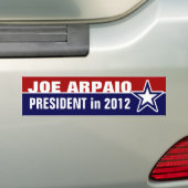 Joe Arpaio in 2012 Bumpersticker (Op auto)