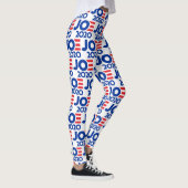 Joe Biden 2020  achtergrond Yoga Leggings (Rechts)