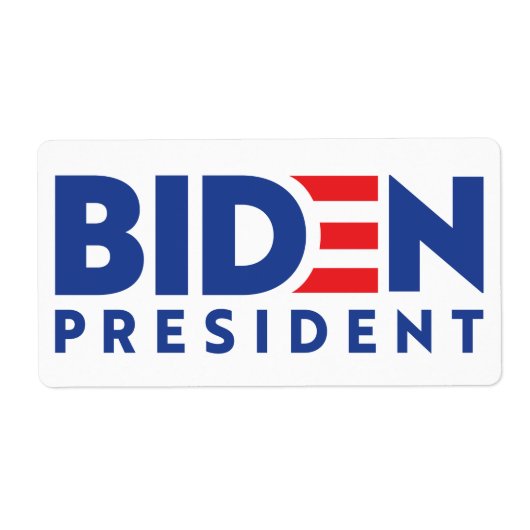 Joe Biden 2020 Biden voor President Etiket (Voorkant)