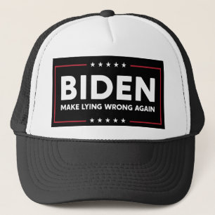Joe Biden 2020 maakt het leugen weer verkeerd anti Trucker Pet