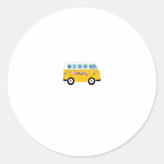 Joe Biden 2020 Ronde Sticker (Voorkant)