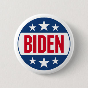 Joe Biden 2020 Simple Stamp Red Blue Ronde Button 5,7 Cm