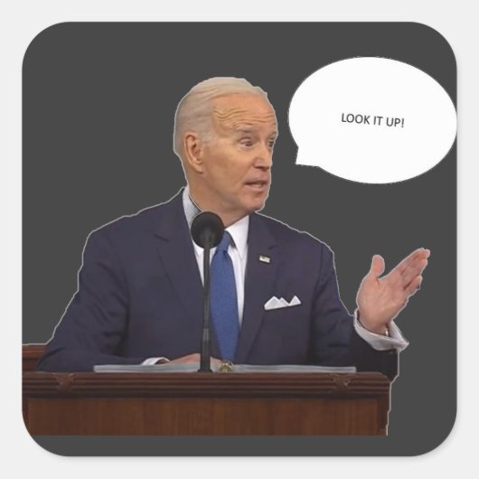 Joe Biden 2023 Regardez-le haut Sticker (Devant)
