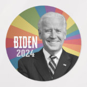 Joe Biden 2024 - 3 Campagneversies Labels (Design 2)