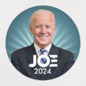 Joe Biden 2024 - 3 Campagneversies Labels (Design 1)
