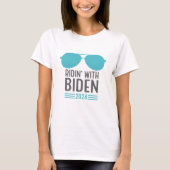 Joe Biden 2024 - Ridin' with Biden T-shirt (Voorkant)