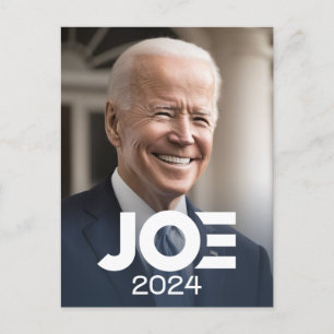Joe Biden 2024 voor President Foto Briefkaart