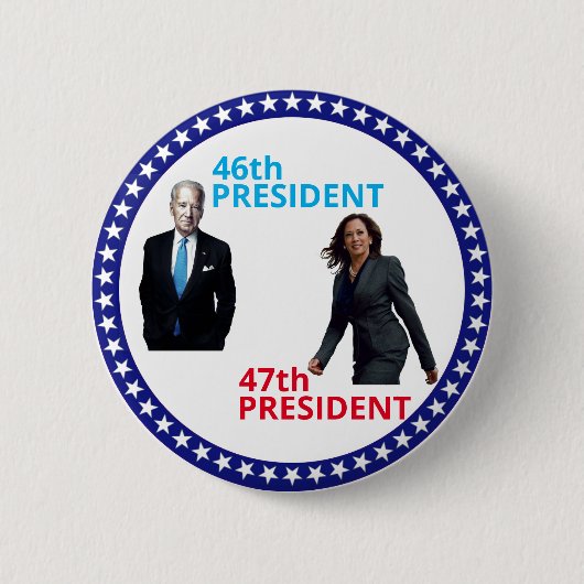 Joe Biden 46th President Ronde Button 5,7 Cm (Voorkant)