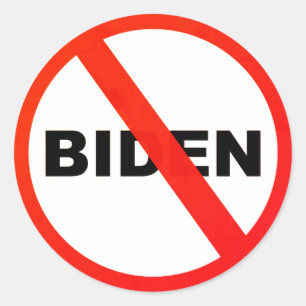 Joe Biden anti populaire politieke Ronde Sticker