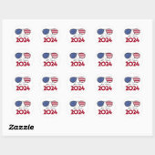 Joe Biden Aviators 2024 Ronde Sticker (Vel)
