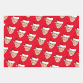 Joe Biden Blue Kerstmis Inpakpapier Vel (Voorkant 3)