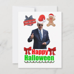 Joe Biden Bonne Carte de Noël Halloween