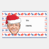 Joe Biden Christmas Gift Label Sticker (Voorkant)
