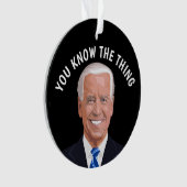 JOE BIDEN CHRISTMAS ORNAMENTS, TU N'ES PAS NOIR ! (devant)