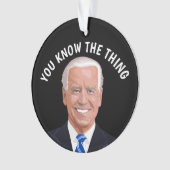 JOE BIDEN CHRISTMAS ORNAMENTS, TU N'ES PAS NOIR ! (devant)