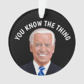 JOE BIDEN CHRISTMAS ORNAMENTS, TU N'ES PAS NOIR ! (devant)