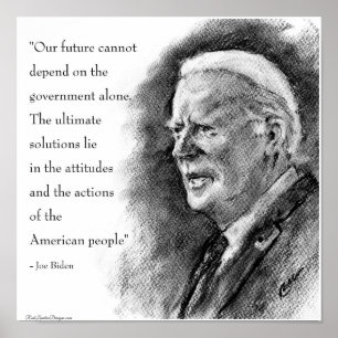 Joe Biden & citaat Poster