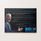 Joe Biden citeert op Race Legpuzzel (Horizontaal)