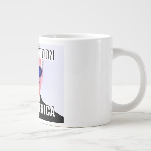 Joe Biden comme Dark Brandon Mug de café géant (Droite)