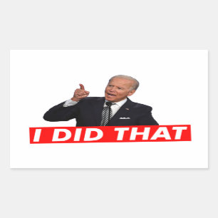 JOE BIDEN DAT IK DAT HAD RECHTHOEKIGE STICKER