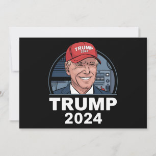 Joe Biden draagt een Pet van Trump Kaart