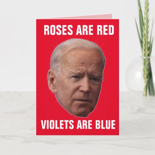 JOE BIDEN drôle LES CARTES DE JOUR DE VALENTINE (Devant)