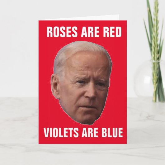 JOE BIDEN drôle LES CARTES DE JOUR DE VALENTINE (Devant)