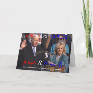 Joe Biden Eed van Kantoor 2021 Inauguratie Kaart