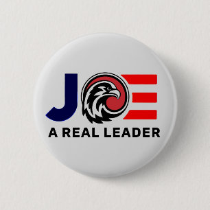 Joe Biden: Een echte leider Ronde Button 5,7 Cm