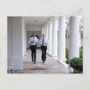 Joe Biden en Barack Obama Briefkaart