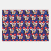 joe biden en kamala harris kerstsanta hat inpakpapier vel (Voorkant 3)