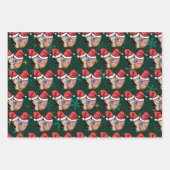 joe biden en kamala harris kerstsanta hat inpakpapier vel (Voorkant)