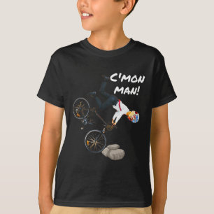 Joe Biden Fiets Crash Grappige Trump Deed Het Rijd T-shirt