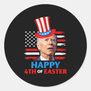 Joe Biden Funn op 4 juli, blij op 4 juli Ronde Sticker