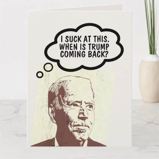 JOE BIDEN FUNNY BIRTHDAY TRUMP KAARTEN (Voorkant)