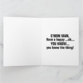 JOE BIDEN FUNNY CARTES D'ANNIVERSAIRE (Intérieur)