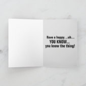 JOE BIDEN FUNNY CARTES D'ANNIVERSAIRE (Intérieur)